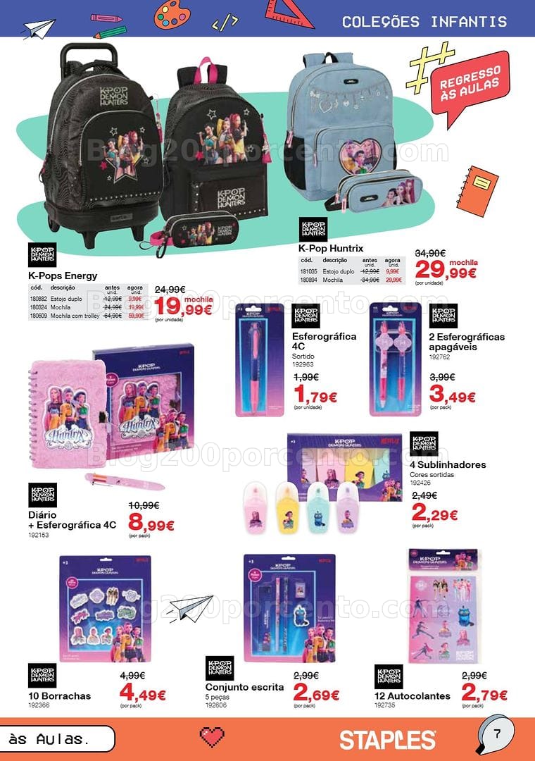 Antevisão Folheto STAPLES Regresso às Aulas Promoções de 17 agosto a 30 setembro